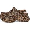 Crocs Women’s Classic Bae Clogs, Platform Shoes for Women(Sepia/Leopard)