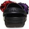 Crocs Women’s Classic Embellished Clog(Black Rosette)