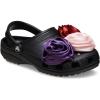 Crocs Women’s Classic Embellished Clog(Black Rosette)