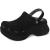 Crocs Women’s Classic Bae Clogs, Platform Shoes for Women(Black Velvet)