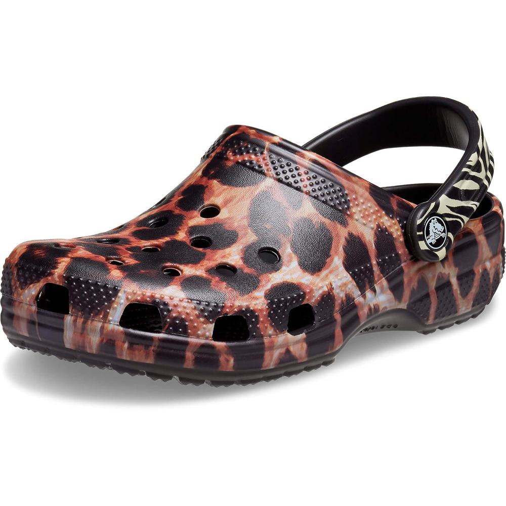 imageCrocs Unisex Adult Classic Animal Print ClogsBlackMulti Animal Remix