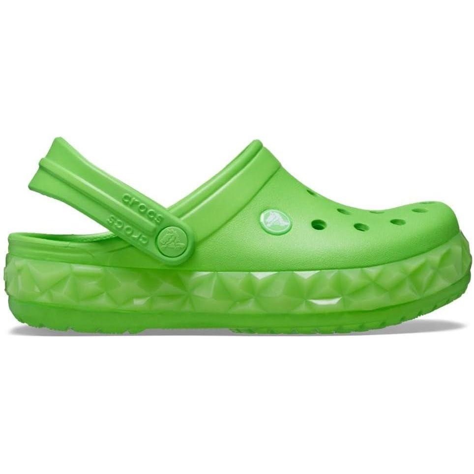 imageCrocs Unisex Adult Classic Animal Print ClogsGeo Glow Band Green Slime
