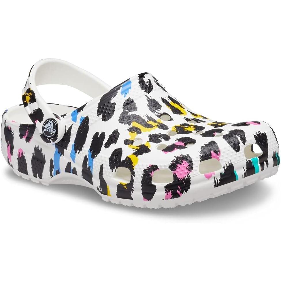 imageCrocs Unisex Adult Classic Animal Print ClogsMultiLeopard