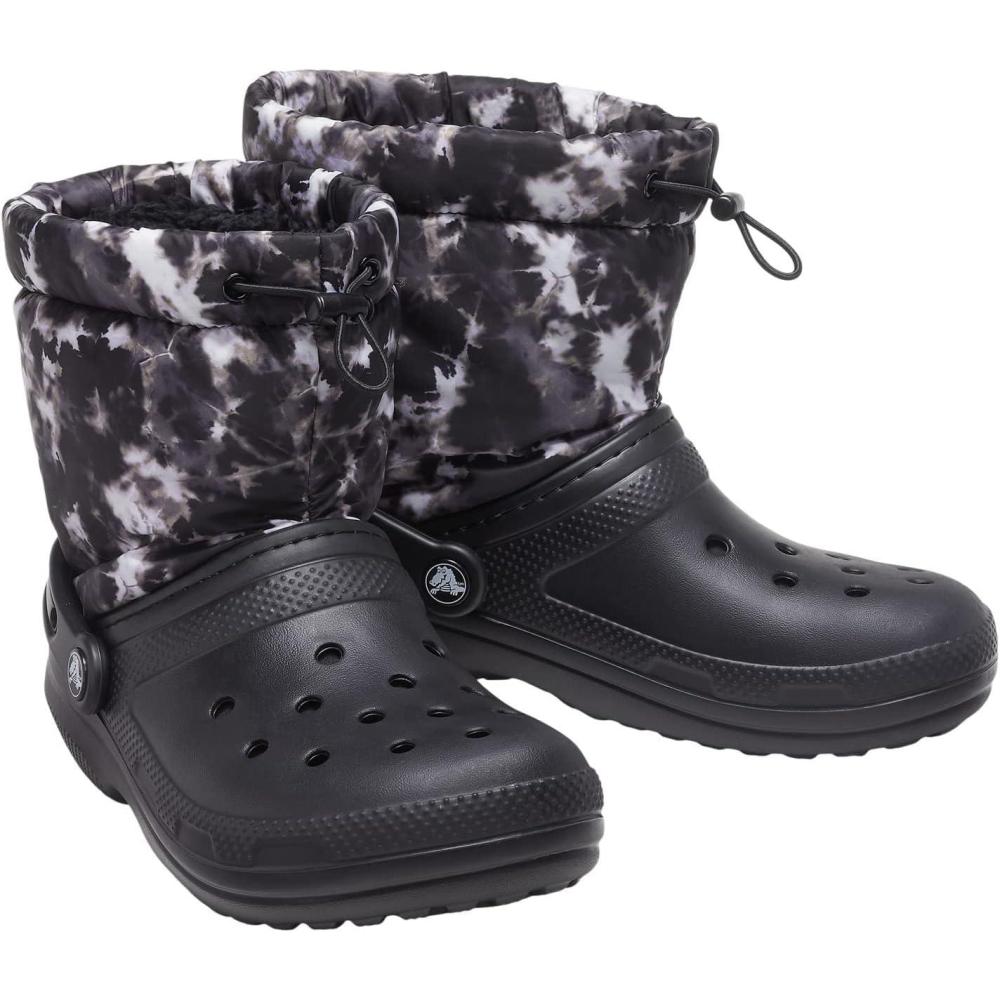 imageCrocs Unisex Adult Classic Lined Neo Puff BootsBlackTiedye