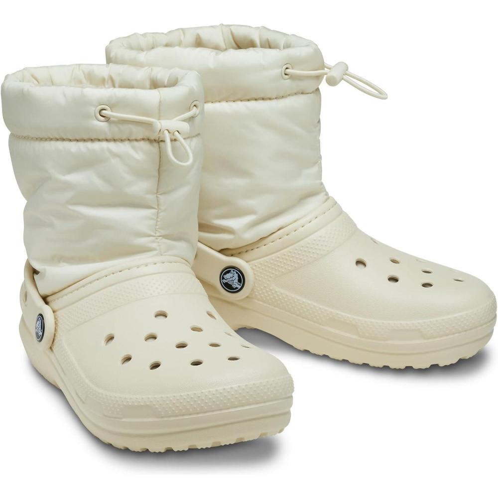imageCrocs Unisex Adult Classic Lined Neo Puff BootsBone