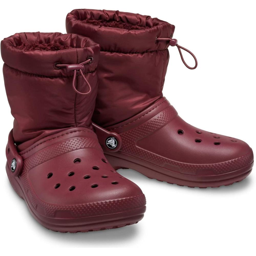 imageCrocs Unisex Adult Classic Lined Neo Puff BootsGarnet
