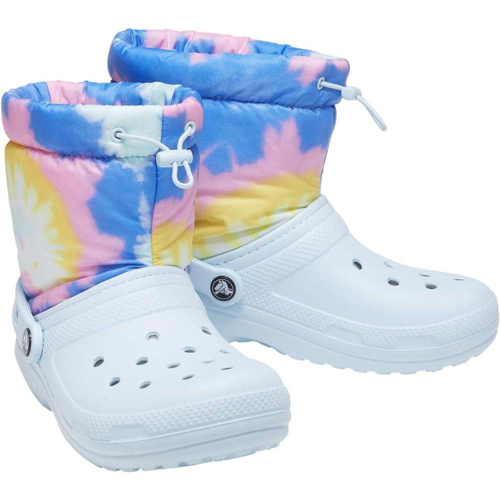 imageCrocs Unisex Adult Classic Lined Neo Puff BootsMineral BlueTiedye
