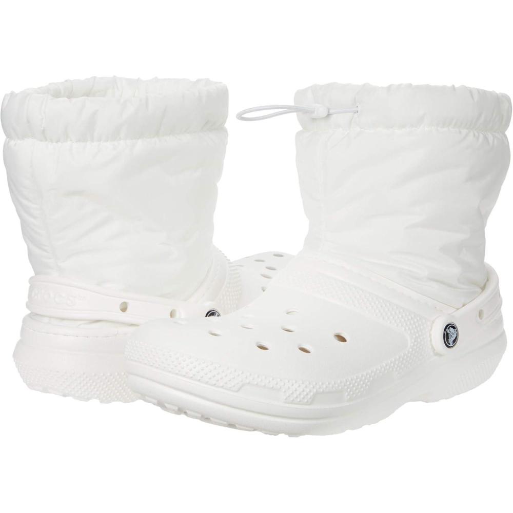 imageCrocs Unisex Adult Classic Lined Neo Puff BootsWhiteWhite