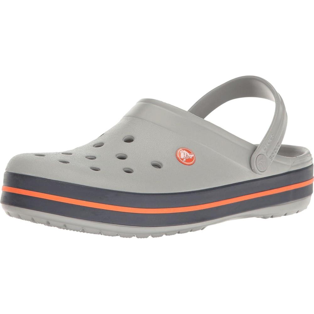 imageCrocs Unisex Adult Classic Seasonal Grpahic ClogsLight GreyNavy