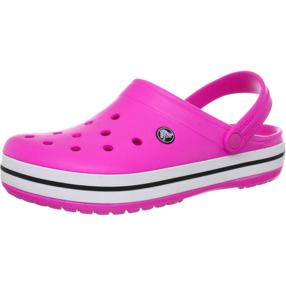 imageCrocs Unisex Adult Classic Seasonal Grpahic ClogsPink Neon Magenta Black