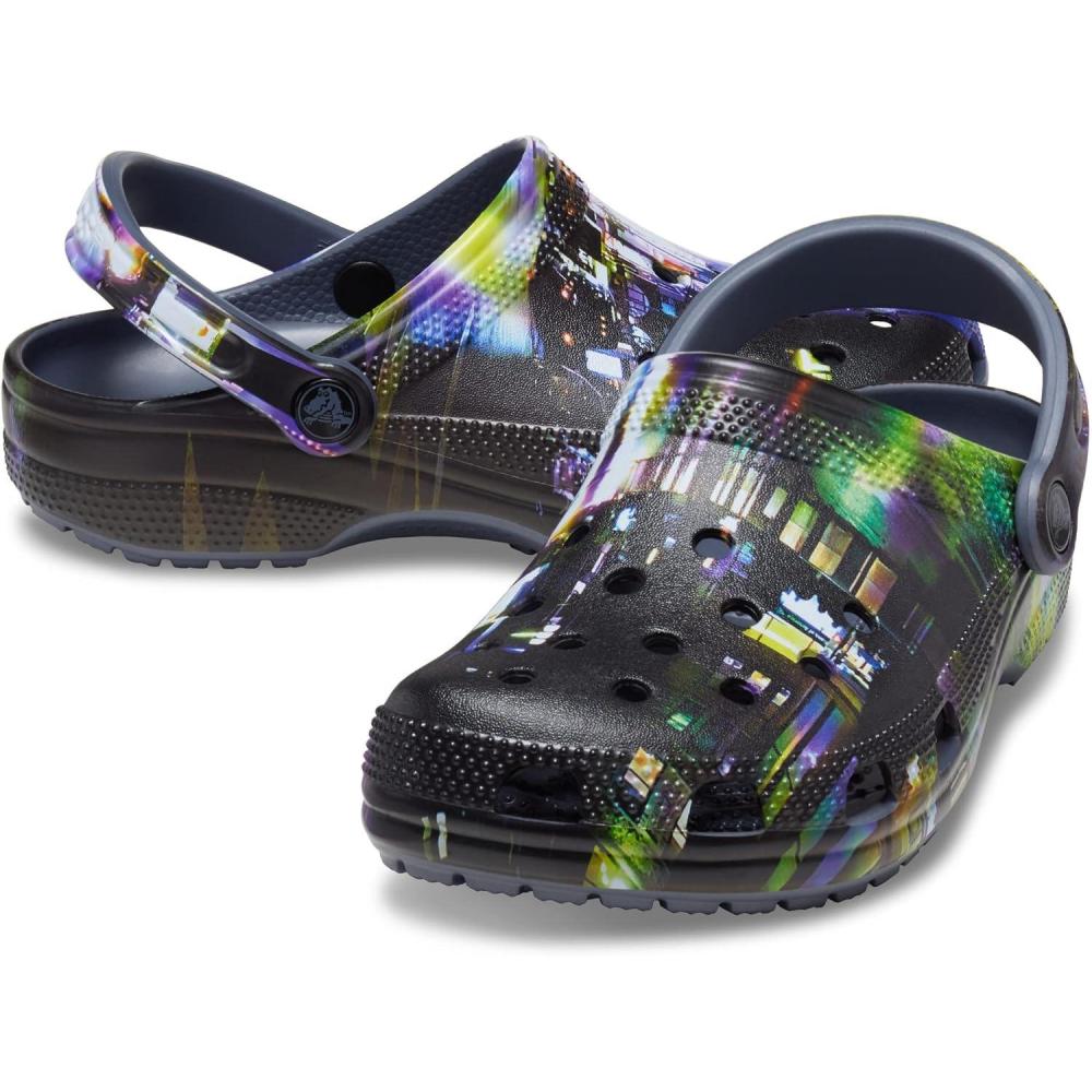 imageCrocs Unisex Adult Classic Seasonal Grpahic ClogsStormMeta Scape