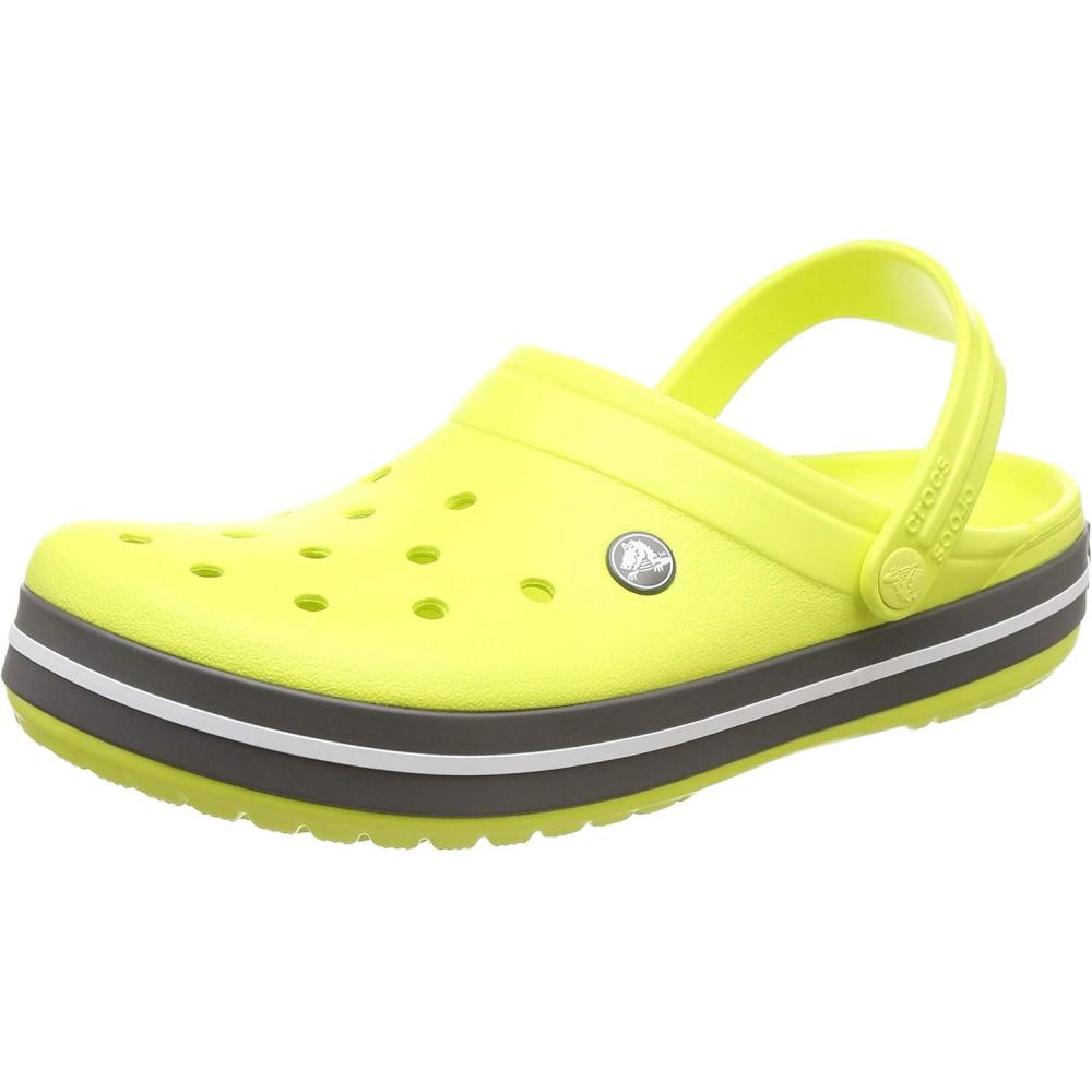 imageCrocs Unisex Adult Crocband ClogsCitrus Grey