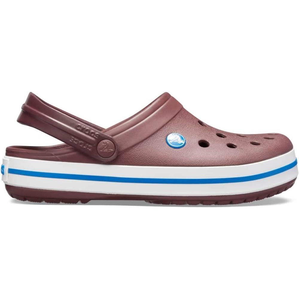 imageCrocs Unisex Adult Crocband ClogsRed Burgundy White 616