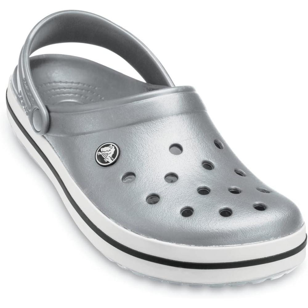 imageCrocs Unisex Adult Crocband ClogsSilver