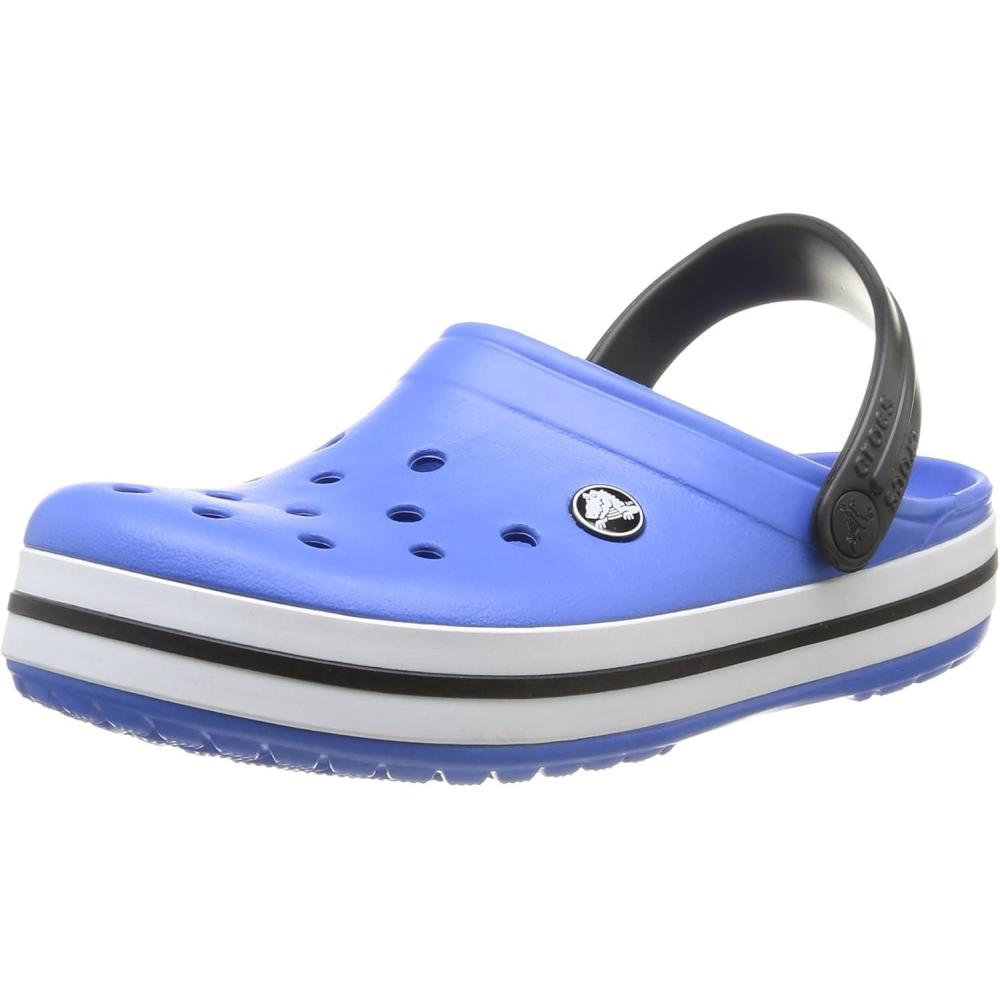 imageCrocs Unisex Adult Crocband ClogsVarsity Blue Black