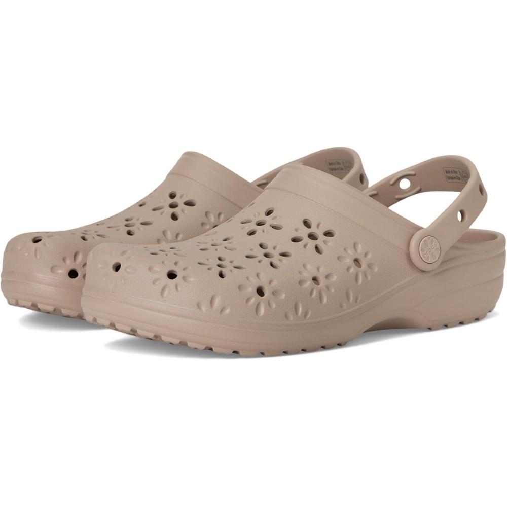 imageCrocs Unisex Adult Floral Classic ClogsTaupe