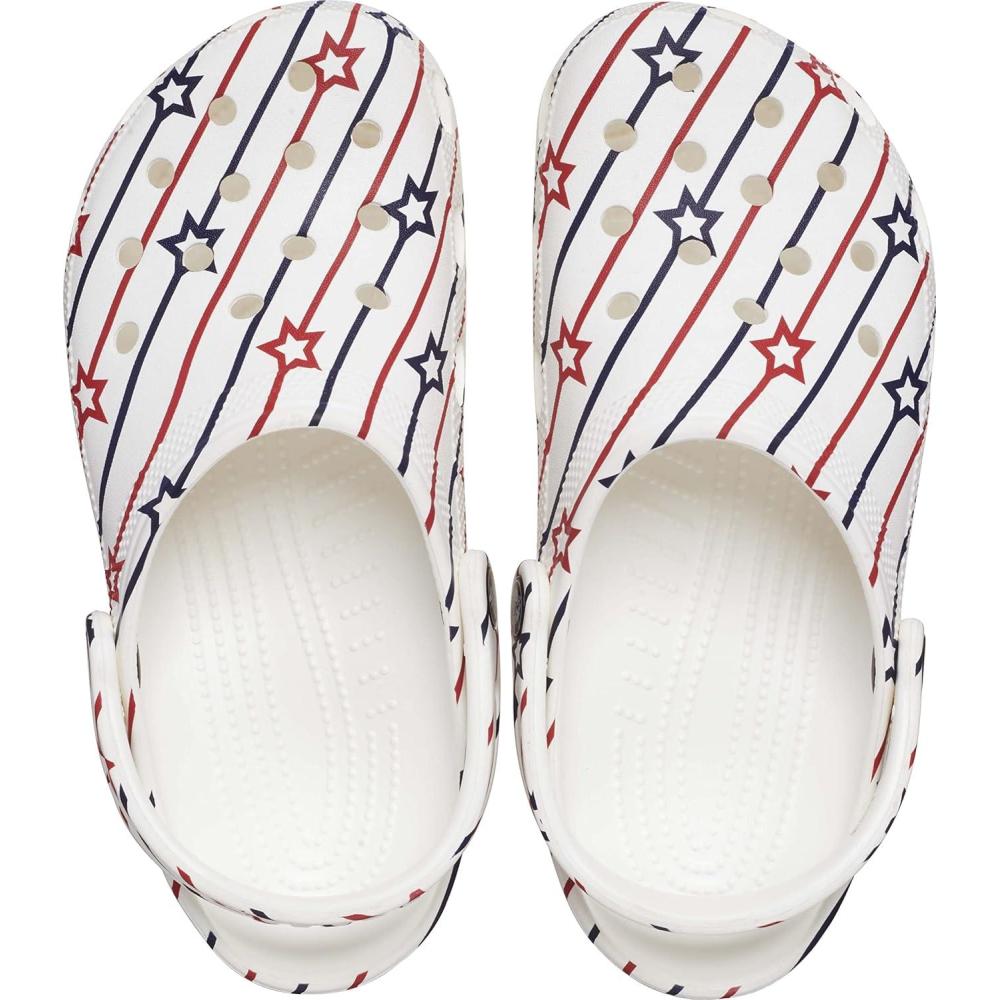 imageCrocs UnisexAdult Classic United States Military ClogsStars  Stripes
