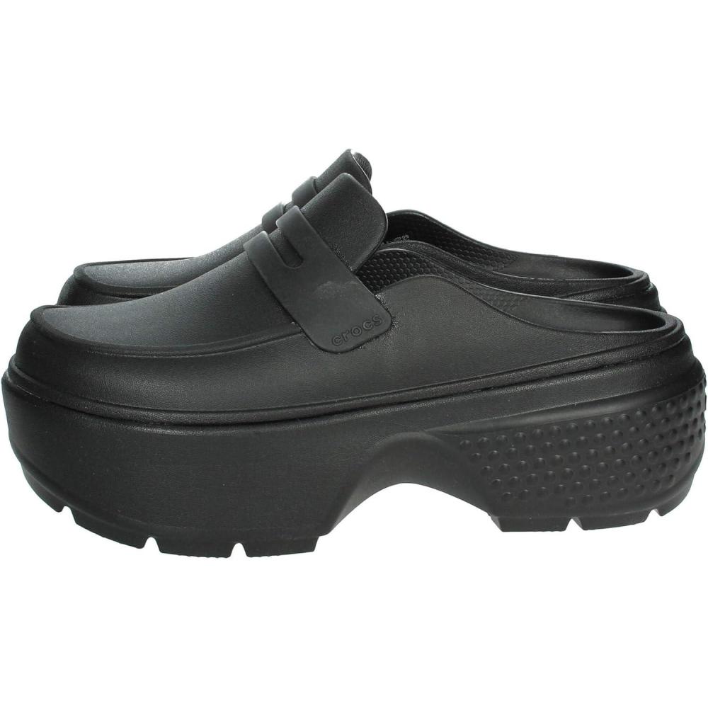 imageCrocs UnisexAdult Stomp LoafersBlackBlack