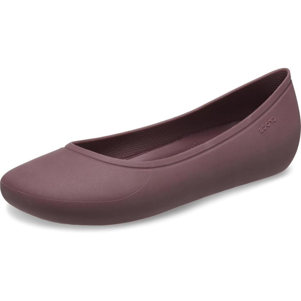 imageCrocs Womens Brooklyn FlatsDark Cherry