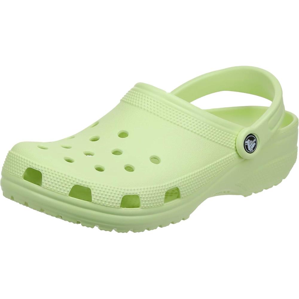 imageCrocs Womens Classic Marbled Tiedye ClogsLime Zest
