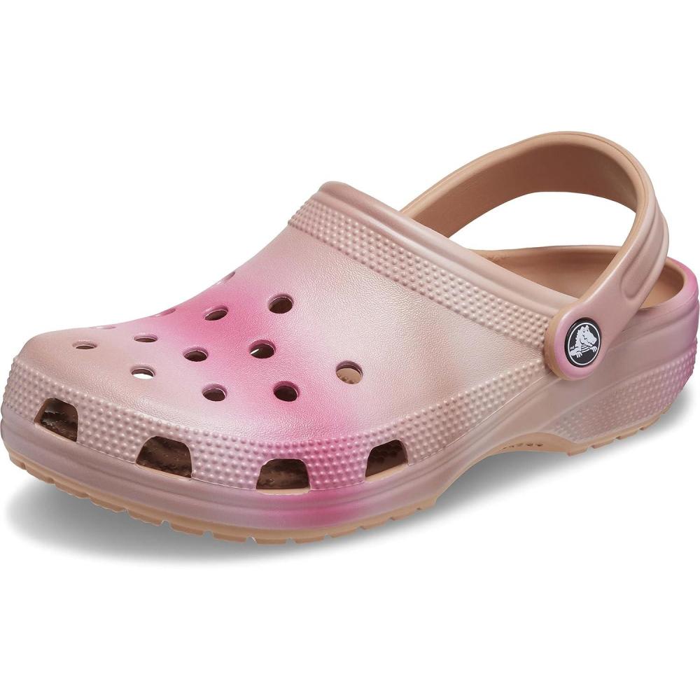 imageCrocs Womens Classic Solar Rainbow ClogsCorkMulticolor Dip
