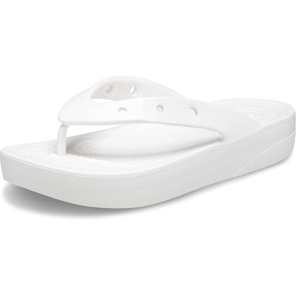 imageCrocs Womens Platform Flip Flop SandalWhite