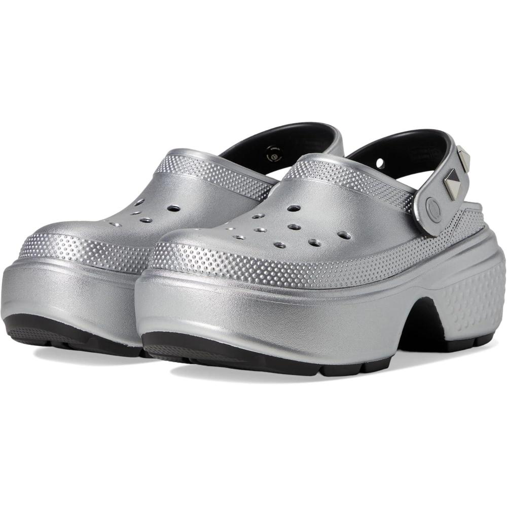 imageCrocs Womens Stomp ClogsSilver