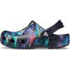 Crocs Kids’ Classic Glitter Clog(Deep Navy/Multi Dino)