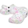 Crocs Unisex Adult Classic Clogs(White/Multi Bleach Dye)