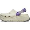 Crocs Unisex Adult Classic Hiker Escape Clogs(Bone/Neon Purple)