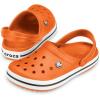 Crocs Unisex Adult Classic Seasonal Grpahic Clogs(Orange White)