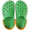 Crocs Unisex Adult Crocband Clogs(Grass Green White Blazing Orange)