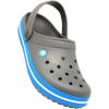 Crocs Unisex Adult Crocband Clogs(Grey Charcoal Ocean)