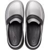 Crocs Unisex-Adult Stomp Loafers(Silver/Black)