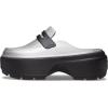 Crocs Unisex-Adult Stomp Loafers(Silver/Black)