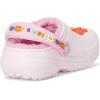 Crocs Unisex-Child Classic Lined Clogs (Toddler)(Pink Milk/Daisy)