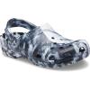 Crocs Women’s Classic Marbled Tie-dye Clogs(White/Black_n)