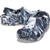 Crocs Women’s Classic Marbled Tie-dye Clogs(White/Black_n)