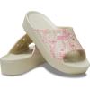 Crocs Women’s Classic Slide | Platform Sandals(Bone/Multi)
