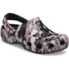 Crocs Women’s Classic Solar Rainbow Clogs(Black/Bleach Dye)