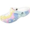 Crocs Women’s Classic Solar Rainbow Clogs(White/Multi)