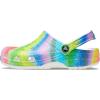Crocs Women’s Classic Solar Rainbow Clogs(White/Multi Spray Dye)