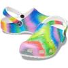 Crocs Women’s Classic Solar Rainbow Clogs(White/Multi Spray Dye)
