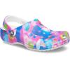 Crocs Women’s Classic Solar Rainbow Clogs(White/Pink)