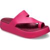 Crocs Women’s Getaway Toe Loop Platform Sandals(Dragon Fruit)