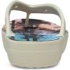 Crocs Women’s Platform Flip Flop Sandal(Bone/Multi)