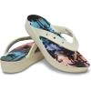 Crocs Women’s Platform Flip Flop Sandal(Bone/Multi)