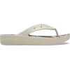Crocs Women’s Platform Flip Flop Sandal(Bone/Multi)