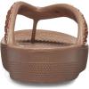 Crocs Women’s Platform Flip Flop Sandal(Diamonte Bronze)