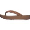 Crocs Women’s Platform Flip Flop Sandal(Diamonte Bronze)